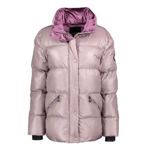 NWT Women’s Small Noize Cruelty-free Winter Puffer Jacket In Rose -22℉ Shield - Picture 2 of 12